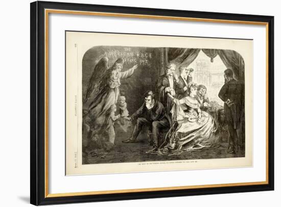 The Wife of the Period - Suffer No Little Children to Come Unto Me, 1869-Thomas Nast-Framed Giclee Print