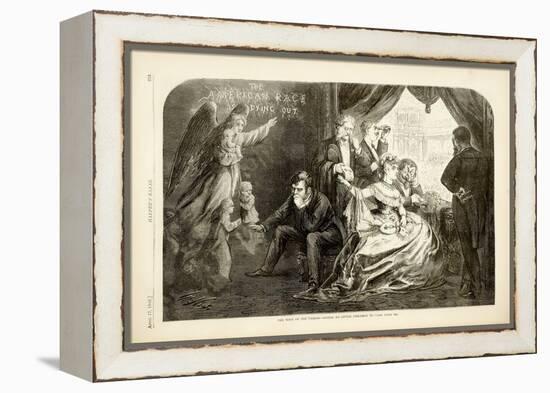 The Wife of the Period - Suffer No Little Children to Come Unto Me, 1869-Thomas Nast-Framed Premier Image Canvas