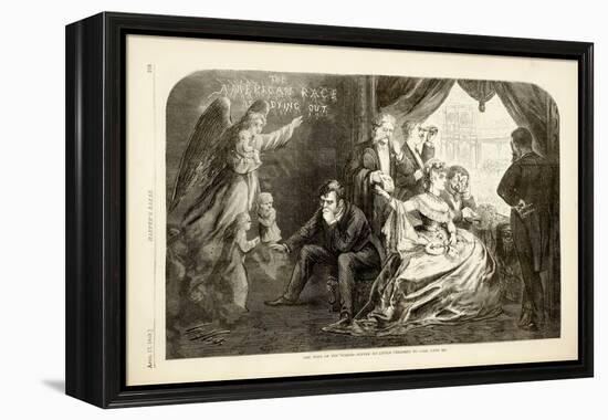 The Wife of the Period - Suffer No Little Children to Come Unto Me, 1869-Thomas Nast-Framed Premier Image Canvas