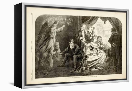 The Wife of the Period - Suffer No Little Children to Come Unto Me, 1869-Thomas Nast-Framed Premier Image Canvas