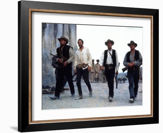 The Wild Bunch, Ben Johnson, Warren Oates, William Holden, Ernest Borgnine, 1969-null-Framed Photo