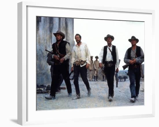 The Wild Bunch, Ben Johnson, Warren Oates, William Holden, Ernest Borgnine, 1969-null-Framed Photo