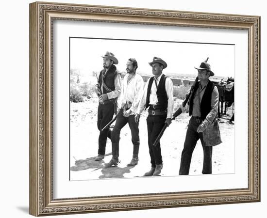 The Wild Bunch, Ben Johnson, Warren Oates, William Holden, Ernest Borgnine, 1969-null-Framed Premium Photographic Print