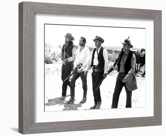 The Wild Bunch, Ben Johnson, Warren Oates, William Holden, Ernest Borgnine, 1969-null-Framed Premium Photographic Print