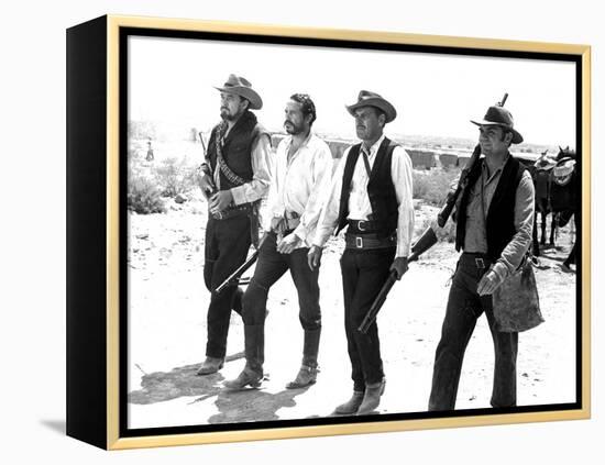 The Wild Bunch, Ben Johnson, Warren Oates, William Holden, Ernest Borgnine, 1969-null-Framed Stretched Canvas