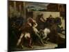 The Wild Horse Race at Rome, c.1817-Théodore Géricault-Mounted Giclee Print