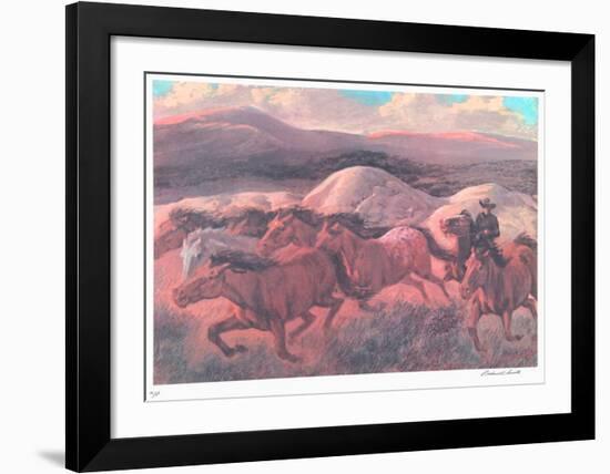 The Wild Horse Runners-Rockwell Smith-Framed Collectable Print