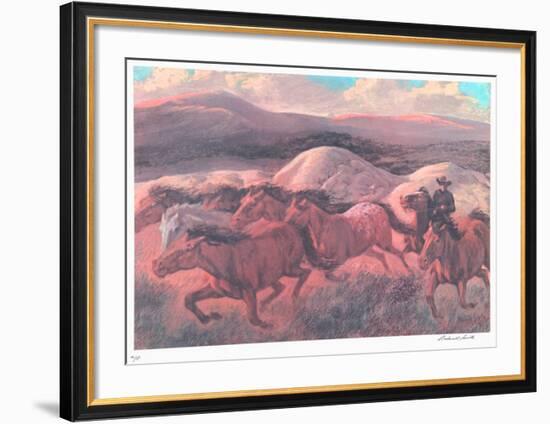 The Wild Horse Runners-Rockwell Smith-Framed Collectable Print