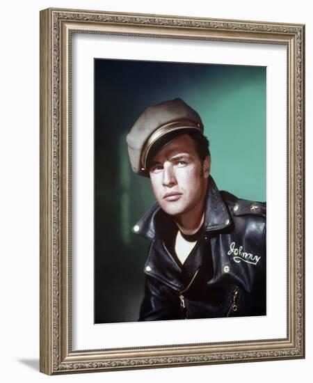 The Wild One 1953 Directed by Laszlo Benedek Marlon Brando-null-Framed Photo