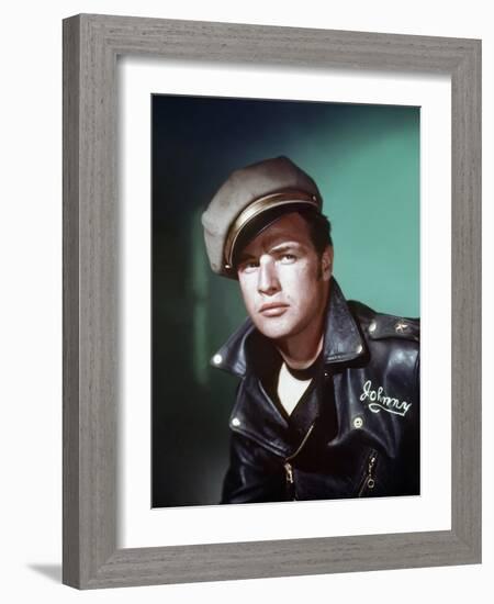 The Wild One 1953 Directed by Laszlo Benedek Marlon Brando-null-Framed Photo