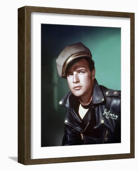 The Wild One 1953 Directed by Laszlo Benedek Marlon Brando-null-Framed Photo