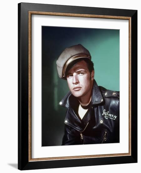 The Wild One 1953 Directed by Laszlo Benedek Marlon Brando-null-Framed Photo