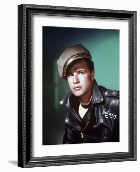 The Wild One 1953 Directed by Laszlo Benedek Marlon Brando-null-Framed Photo