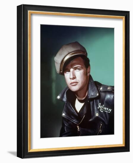 The Wild One 1953 Directed by Laszlo Benedek Marlon Brando-null-Framed Photo