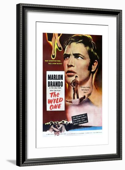 The Wild One, Marlon Brando, 1953-null-Framed Art Print