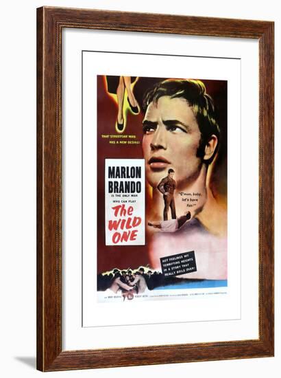 The Wild One, Marlon Brando, 1953-null-Framed Art Print