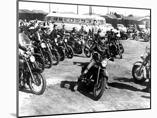 The Wild One, Marlon Brando, 1954-null-Mounted Photo