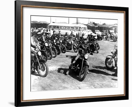 The Wild One, Marlon Brando, 1954-null-Framed Photo