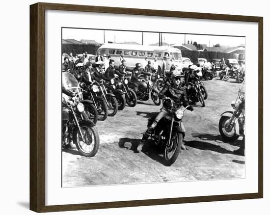 The Wild One, Marlon Brando, 1954--Framed Photo