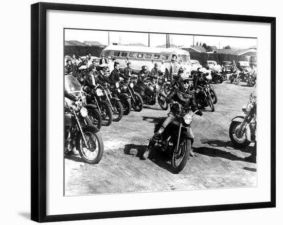 The Wild One, Marlon Brando, 1954--Framed Photo