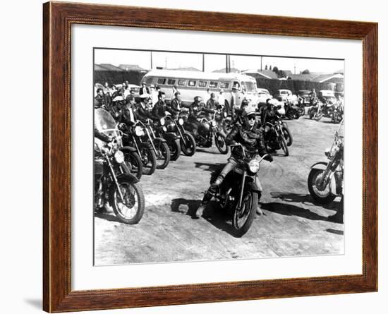 The Wild One, Marlon Brando, 1954-null-Framed Photo