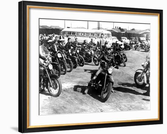 The Wild One, Marlon Brando, 1954-null-Framed Photo