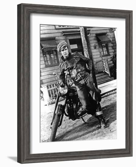 The Wild One, Marlon Brando-null-Framed Photo