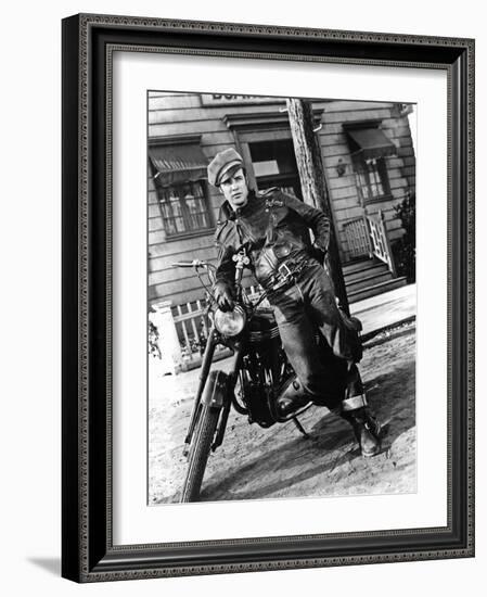 The Wild One, Marlon Brando-null-Framed Photo