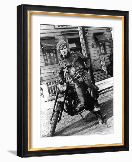 The Wild One, Marlon Brando-null-Framed Photo