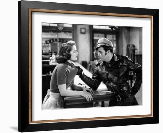 The Wild One, Mary Murphy, Marlon Brando, 1954-null-Framed Photo