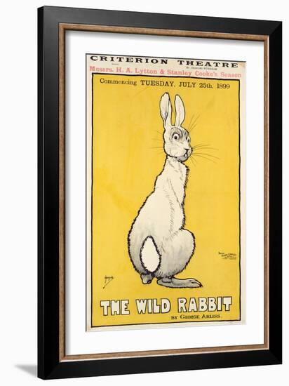 The Wild Rabbit Poster, 1899-J. Hissin-Framed Premium Giclee Print