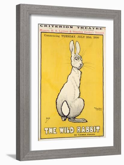 The Wild Rabbit Poster, 1899-J. Hissin-Framed Giclee Print