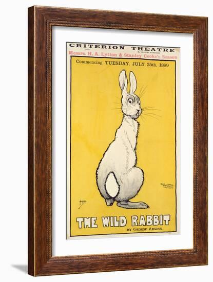 The Wild Rabbit Poster, 1899-J. Hissin-Framed Giclee Print