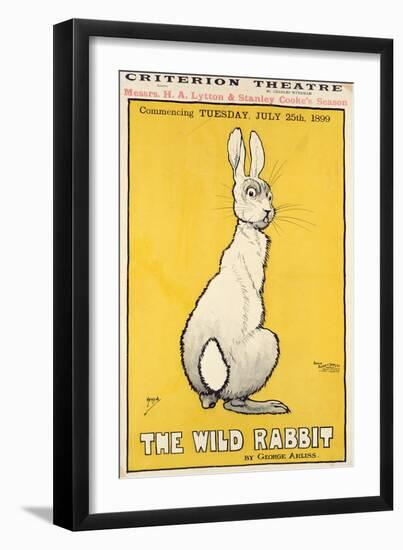 The Wild Rabbit Poster, 1899-J. Hissin-Framed Giclee Print