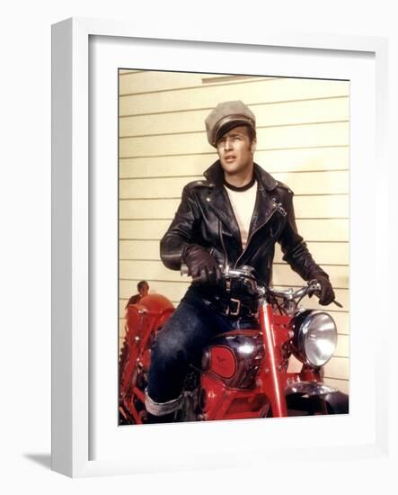 The Wilde One, Marlon Brando, 1953-null-Framed Photo