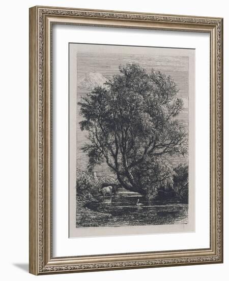 The Willow (Etching)-Samuel Palmer-Framed Giclee Print