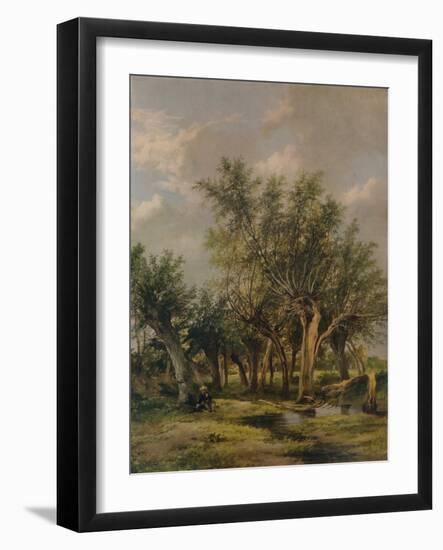 The Willow Stream, c1839-James Stark-Framed Giclee Print