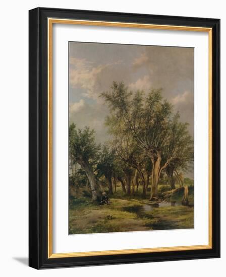 The Willow Stream, c1839-James Stark-Framed Giclee Print