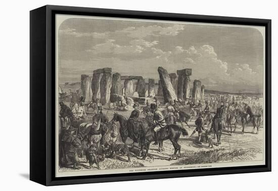 The Wiltshire Champion Coursing Meeting at Stonehenge-George Bouverie Goddard-Framed Premier Image Canvas