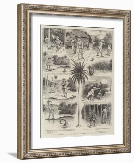 The Wily Shikari and the Greedy Saurian, an Ingenious Expedient-William Ralston-Framed Giclee Print