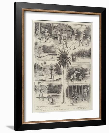 The Wily Shikari and the Greedy Saurian, an Ingenious Expedient-William Ralston-Framed Giclee Print