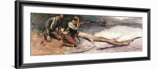 The Winchester-Frederic Sackrider Remington-Framed Giclee Print