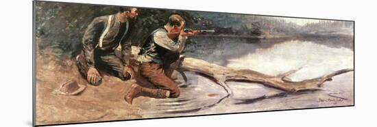 The Winchester-Frederic Sackrider Remington-Mounted Giclee Print