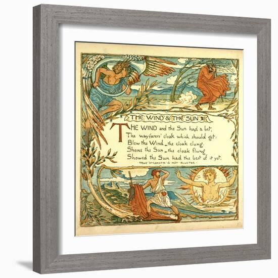 The Wind and the Sun-null-Framed Giclee Print