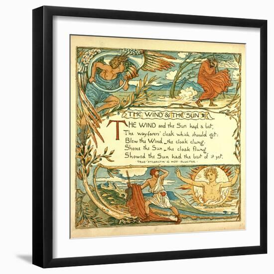 The Wind and the Sun-null-Framed Giclee Print