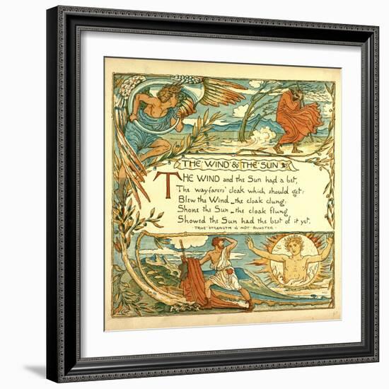 The Wind and the Sun-null-Framed Giclee Print