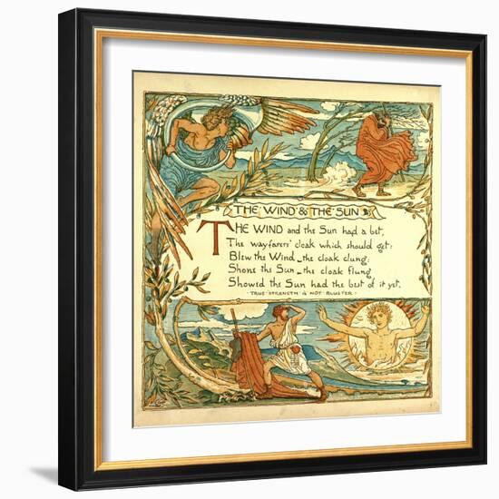 The Wind and the Sun-null-Framed Giclee Print