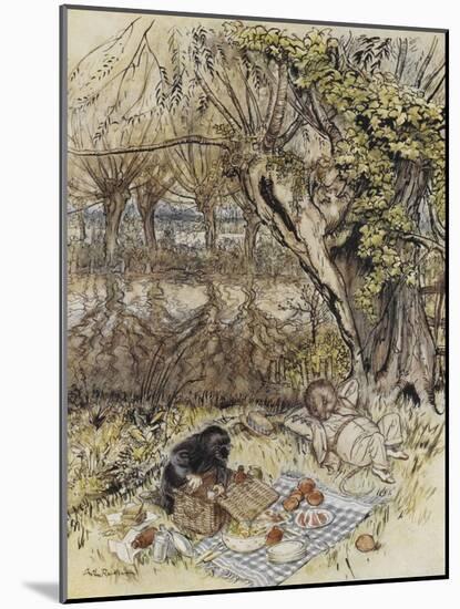 The Wind in the Willows-Arthur Rackham-Mounted Giclee Print