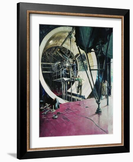 The Wind Tunnel , 1944 (Oil on Canvas)-Terence Cuneo-Framed Giclee Print