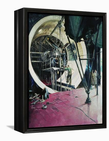 The Wind Tunnel , 1944 (Oil on Canvas)-Terence Cuneo-Framed Premier Image Canvas